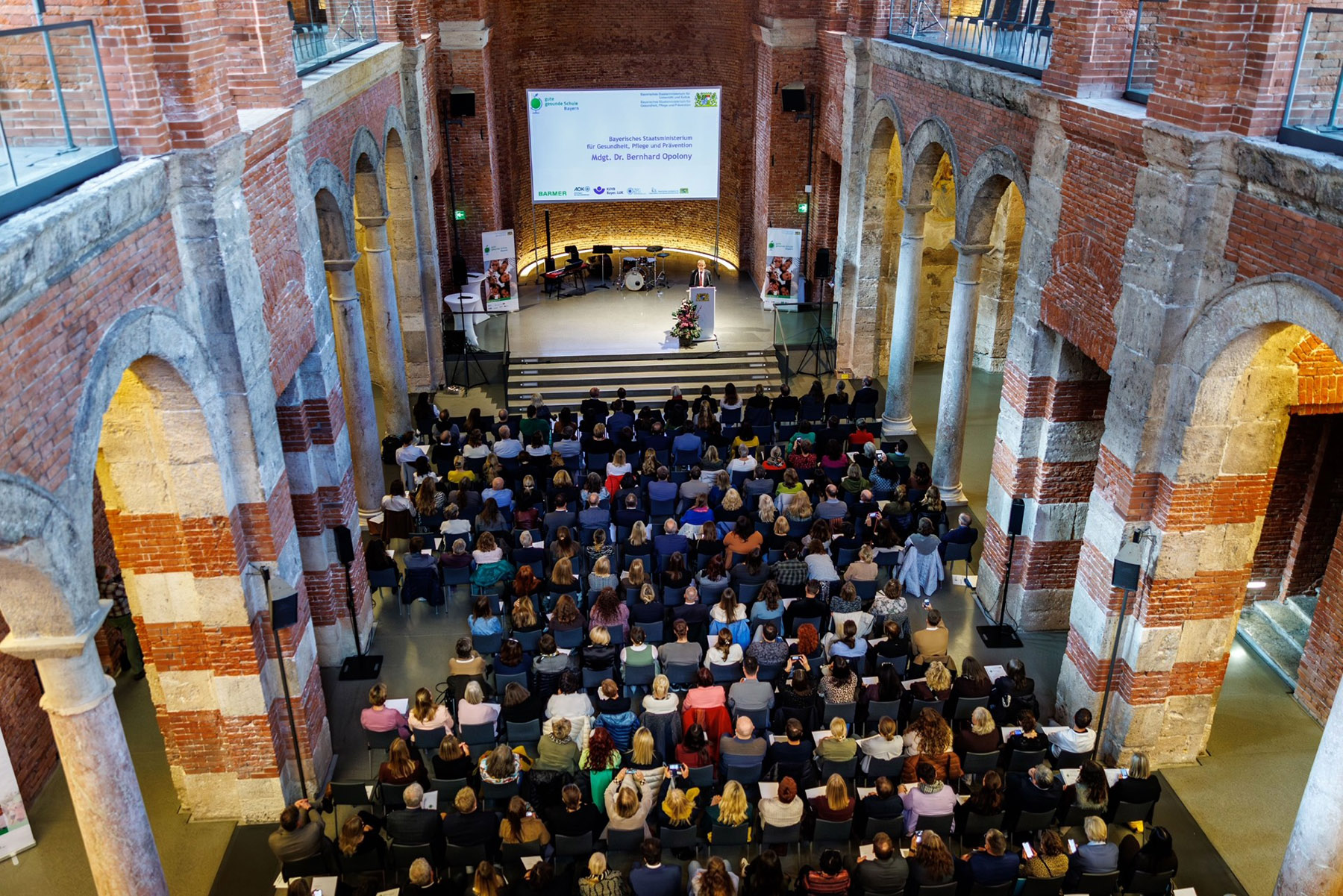 Festlichen Zeremonie bei der Verleihung der Auszeichnung "Gute Gesunde Schule"